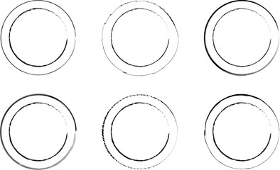 Grunge-Inspired Round Shape Banner Collection: Distressed and Textured Vector Circles for Edgy Design Projects and Modern Graphic Layouts