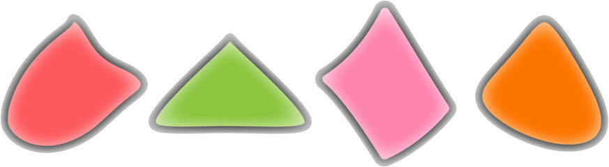 Colorful Watercolor Some Shape Pack: A Beautiful Assortment of Hand-Painted Multicolored and Colourful Round Shapes for Modern Artistic Designs and Backgrounds