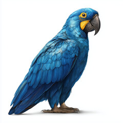 Obraz premium Stunning Blue Macaw Illustration , PNG isolated cut out image