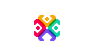 Teamwork Logo Design – Modern Teamwork and Collaboration Symbol for Business and Corporate Identity