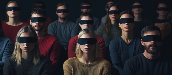 Blindfolded Individuals: A Metaphor for Societal Issues