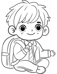 boy with a book