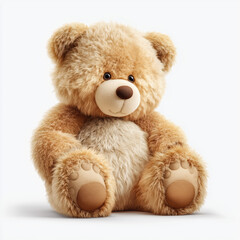Obraz premium Adorable Plush Teddy Bear , PNG isolated cut out image