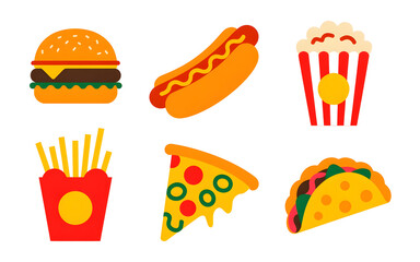 set of food icons