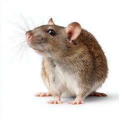 Close-up of a Rat , PNG isolated cut out image