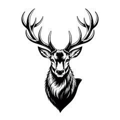 deer head silhouette © MDSHAMSUDDIN