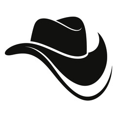 Cowboy hat silhouette vector western style black icon
Cowboy hat vector silhouette wild west headwear design
