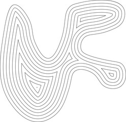 Abstract geometric design with smooth, flowing concentric lines creating a minimal fluid pattern.