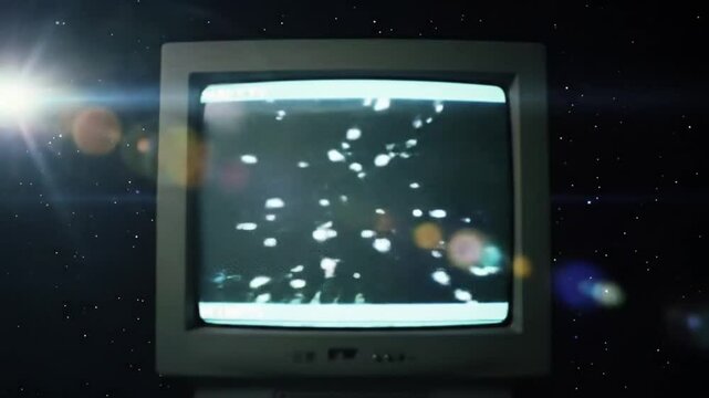Retro Television Static Noise Space Background Cosmic Broadcast y2k 