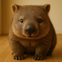 Adorable Wombat Wooden Floor 