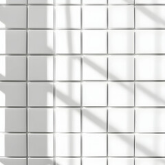 White Tiles With Shadows From Window