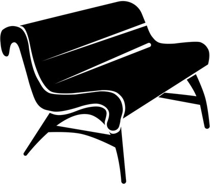 &iacute;cone SVG de um banco de pra&ccedil;a p&uacute;blica.