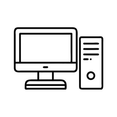 A Collection of Artistic Line Art Icons Representing Various Devices Designed with Simplicity and Precision on Transparent Backgrounds Perfect for Modern Digital Interfaces and Applications