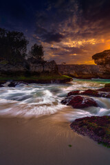 sunset at the Mandorak beach Southwest Sumba East Nusa Tenggara Indonesia