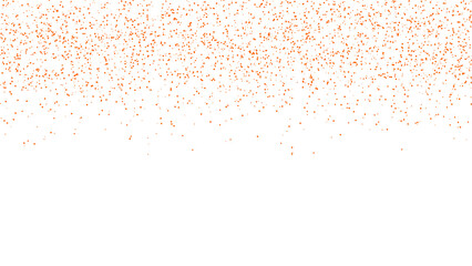 orange  Confetti Falling Particles on transparent background 