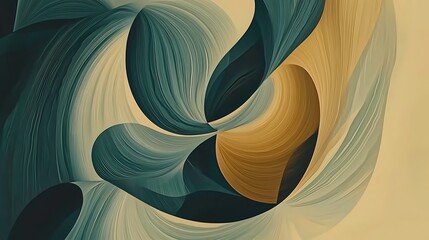 Abstract symmetrical background of pastel color blocks with smooth edges and a peaceful, orderly arrangement of shapes