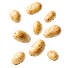 Fresh Potatoes: Delicious & Versatile Tuber on white background