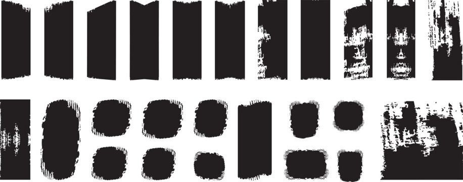  Ink brush strokes Splashes Brush line set. Vector abstract grungy straight lines circles Textured paint strokes Vintage clean accurate round brush strokes patt