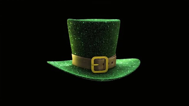 Festive Leprechaun Hat with Glitter Accents for St. Patrick's Celebrations