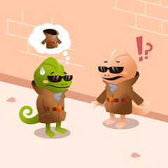 cute vector cartoon illustrat...