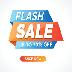 Monsoon Summer Sale, flash sale promotion abstract colorful banner design with 30 percent