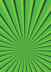 green retro burst abstract background 