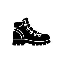 creative details Outline silhouette Hiking boot icon vector illustration