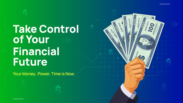 Take Control of Your Financial Future with Smart Money Decisions and Investment Strategy Illustration