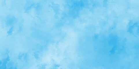 abstract beautiful sky light background with white clouds,Light blue watercolor texture background, Aquarelle paint paper textured canvas element for texture, modern and paper texture design with sky.