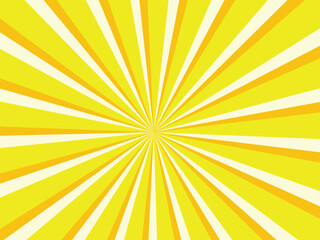 Yellow and white sunbeam background. 