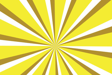 Yellow and white sunbeam background. 