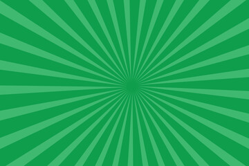 abstract green white sun rays, sunburst retro styled comics book texture background
