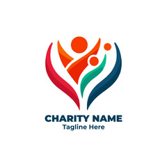 Charity aid mission design for fundraising donation volunteer nonprofit kindness generosity support activism outreach help heart hope love compassion