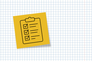 done. an icon on office paper. office paper. successful completion of assigned tasks. teamwork. animation. pin. a business idea. teamwork in business. a task. decision. purpose. achieve your goal. 