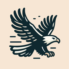 Fototapeta premium eagle logo mascot vector illustration