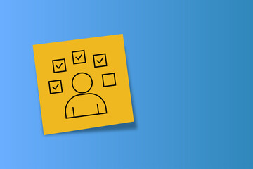 done. an icon on office paper. office paper. successful completion of assigned tasks. teamwork. animation. pin. a business idea. teamwork in business. a task. decision. purpose. achieve your goal. 