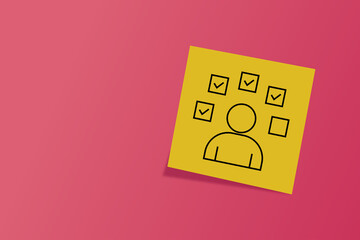 done. an icon on office paper. office paper. successful completion of assigned tasks. teamwork. animation. pin. a business idea. teamwork in business. a task. decision. purpose. achieve your goal. 