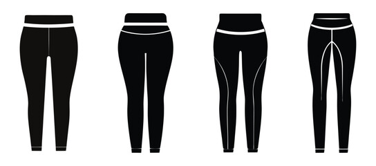 Simple Pants Icon: A clean and minimalist black silhouette of a pair of pants, perfect for website design, app development, or any project needing a simple and stylish icon..