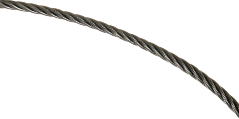 Twisted metal wire cable isolated on white background png ai generated isolated on a white background