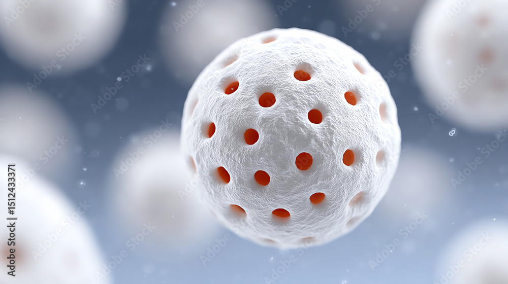Poster A detailed microscopic view of cells showcasing their unique structure and functions, highlighting the complexity of life.