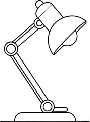 vector illustration of a lamp