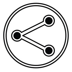 High Quality Share Icon Social Media Network Connection Web Communication