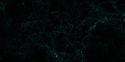Abstract texture with deep emerald green wisps  smoke or energy black background. Glowing tendrils with complex, tangled network of organic, vein-like patterns, resembling electric currents or cosmic 