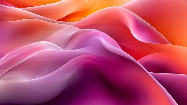 Abstract colorful gradient waves flowing smoothly background video for presentation usage