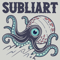 Dive into creativity with this vibrant octopus design, showcasing bold colors and intricate details. Perfect for ocean lovers, artists, and anyone seeking unique marine-themed apparel.