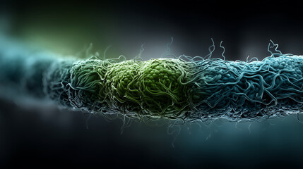 Artistic depiction of a cell membrane with detailed lipids  