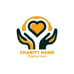Charity logo, fundraising graphic, nonprofit symbol, donation icon, humanitarian emblem, kindness design, volunteer badge, outreach branding, social support illustration for foundation projects