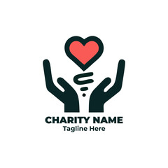 Charity logo, kindness emblem, nonprofit branding, donation symbol, fundraising design, humanitarian icon, volunteer badge, outreach graphic, social cause illustration for mission and event use
