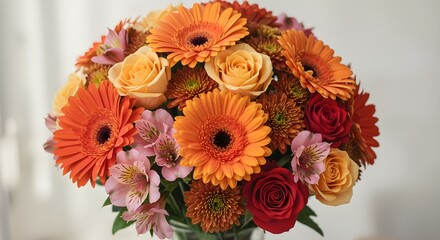 Bouquet of orange flowers.