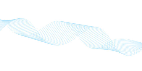 Abstract vector background with blue wavy lines. Blue wave background. Blue lines vector illustration. Curved wave. Abstract wave element.	